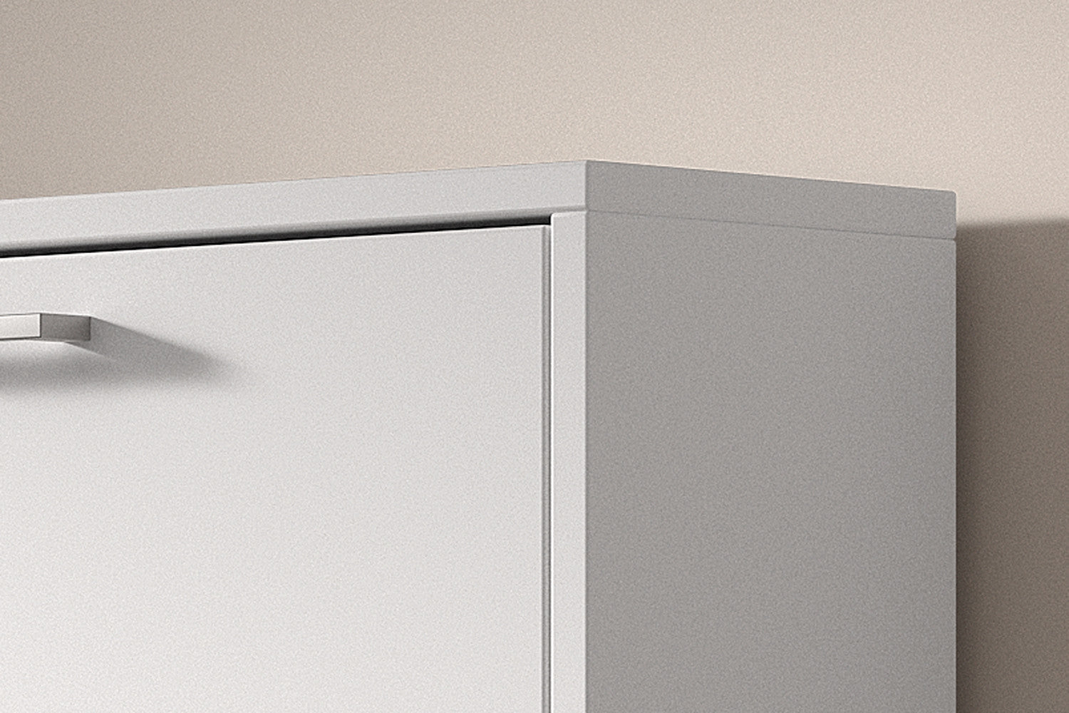 Schoenenkast 'Carini' 3 laden Wit