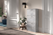 Schoenenkast 'Carini' 3 laden Beton