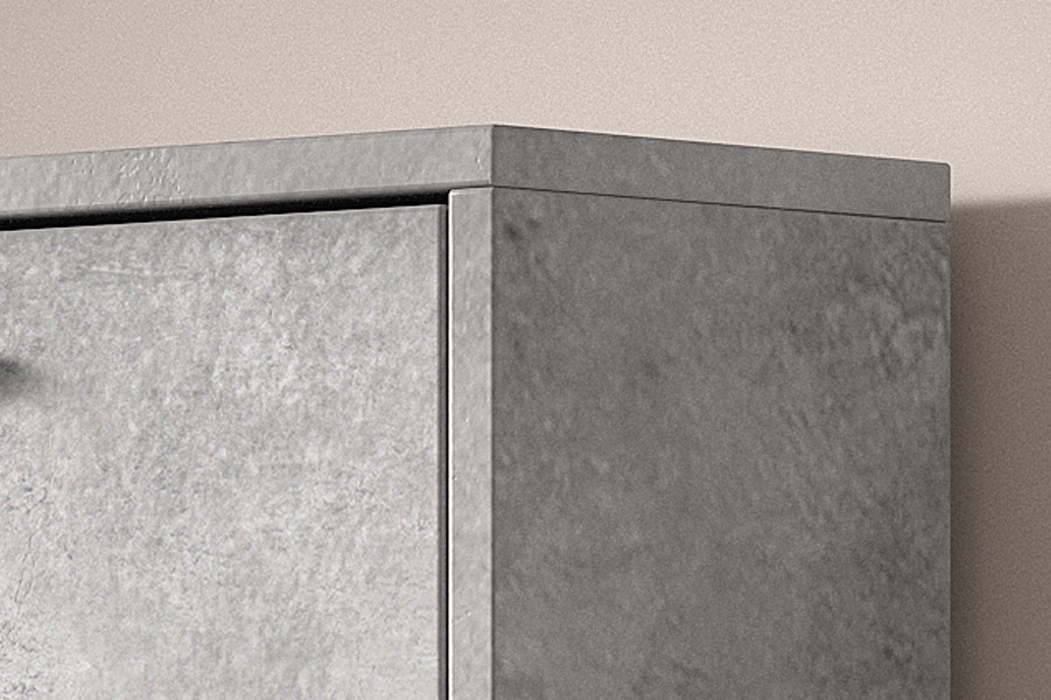 Schoenenkast 'Carini' 3 laden Beton