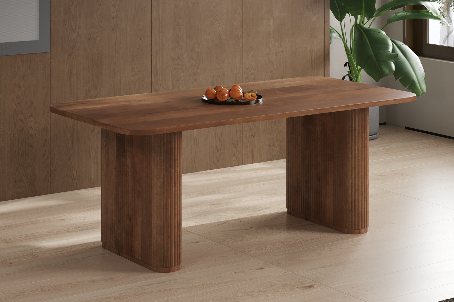 Tafel 'Jean' 200 cm Deens Ovaal Mangohout Lichtbruin