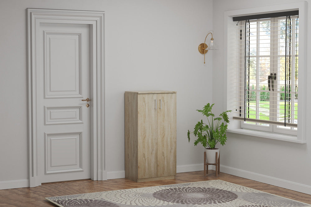 Schoenenkast 'Maurice' 2 deuren Decor Sonoma