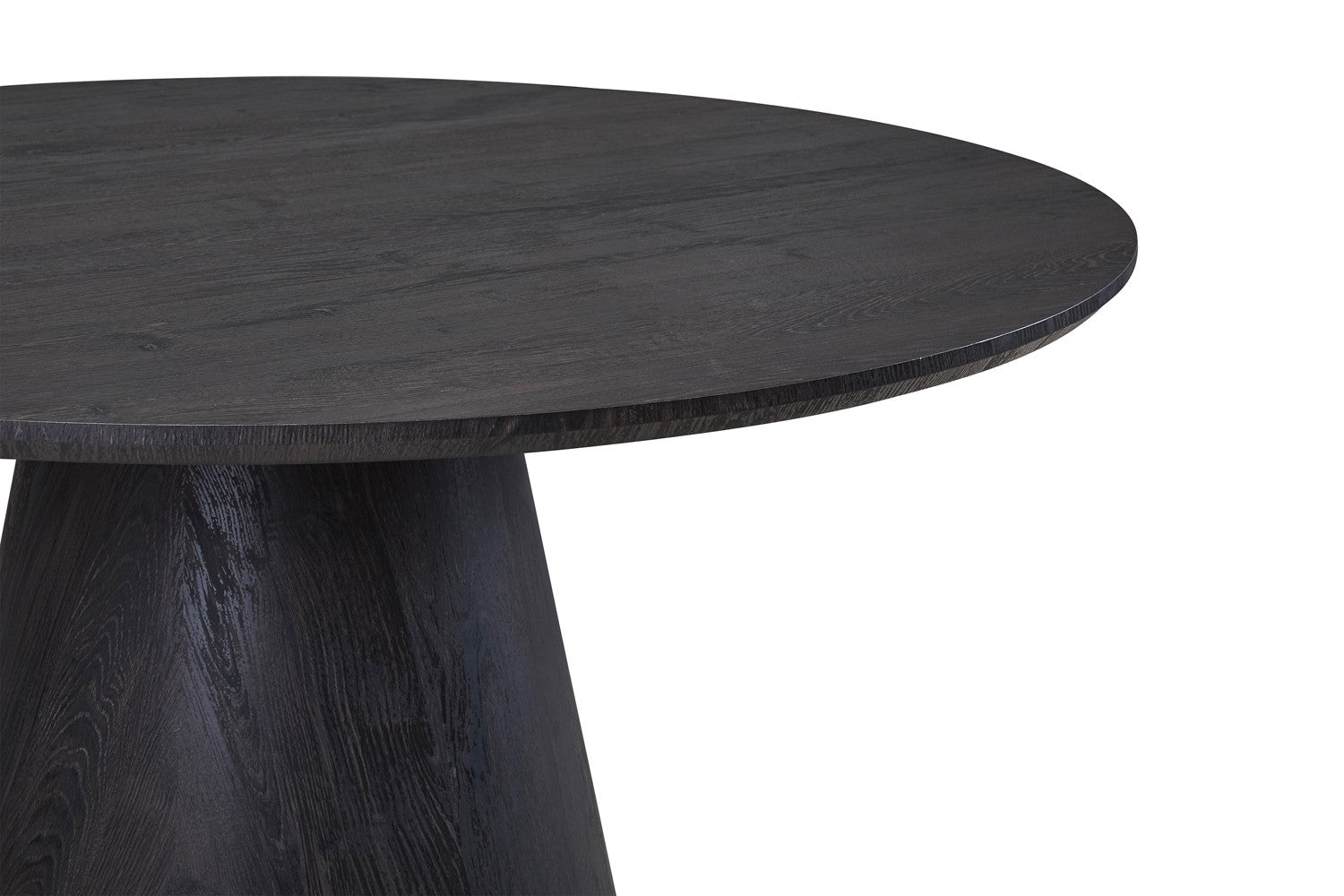 Tafel 'Miklos' 120 cm Rond Decor Donkerbruin