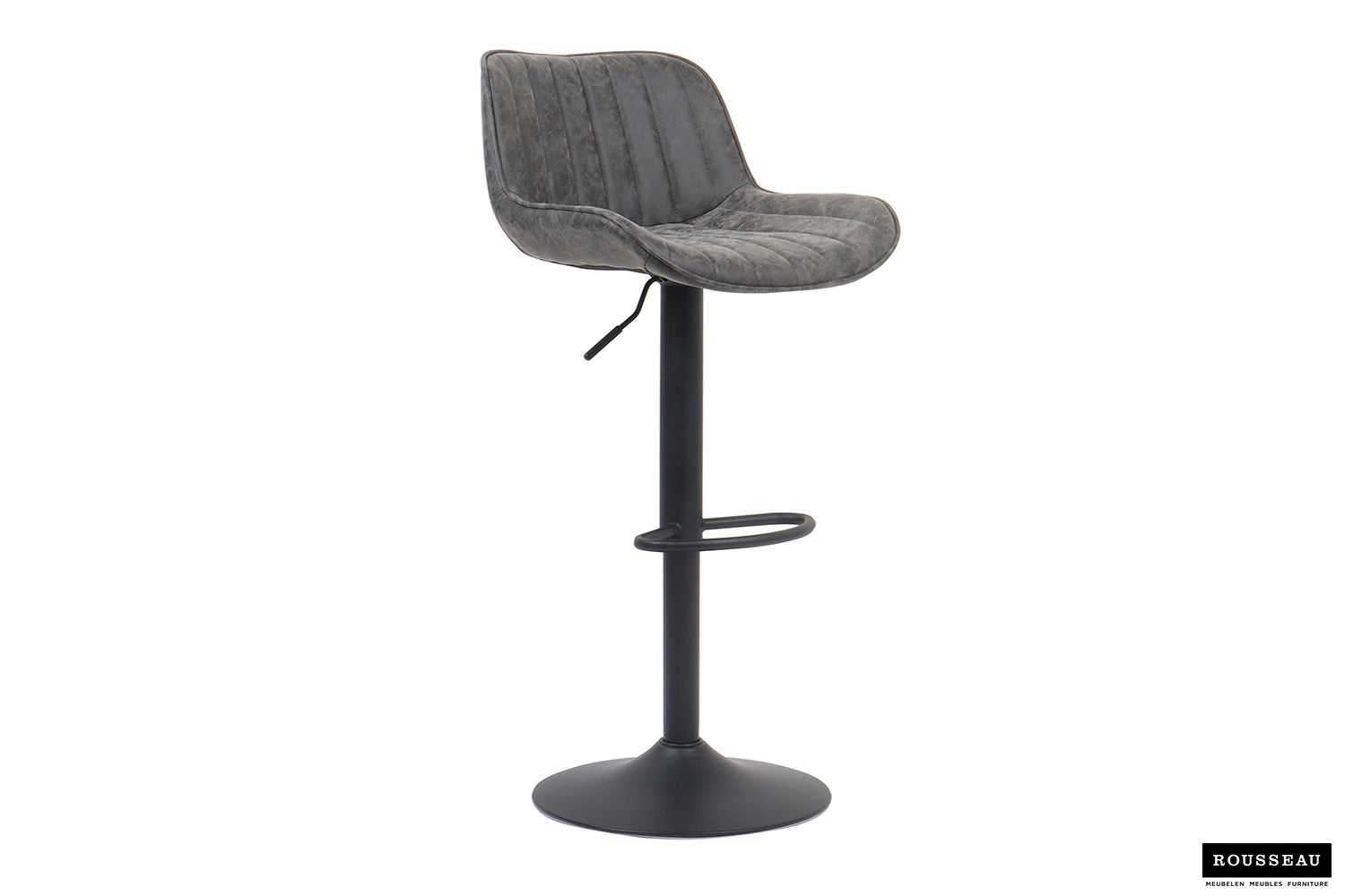 Barstoel 'Fenna' PU Grijs