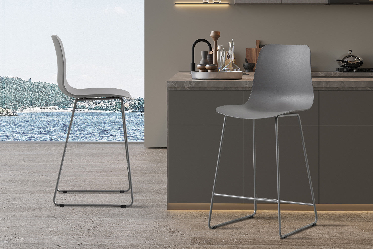 Baliestoel 'Marie' PP Grijs