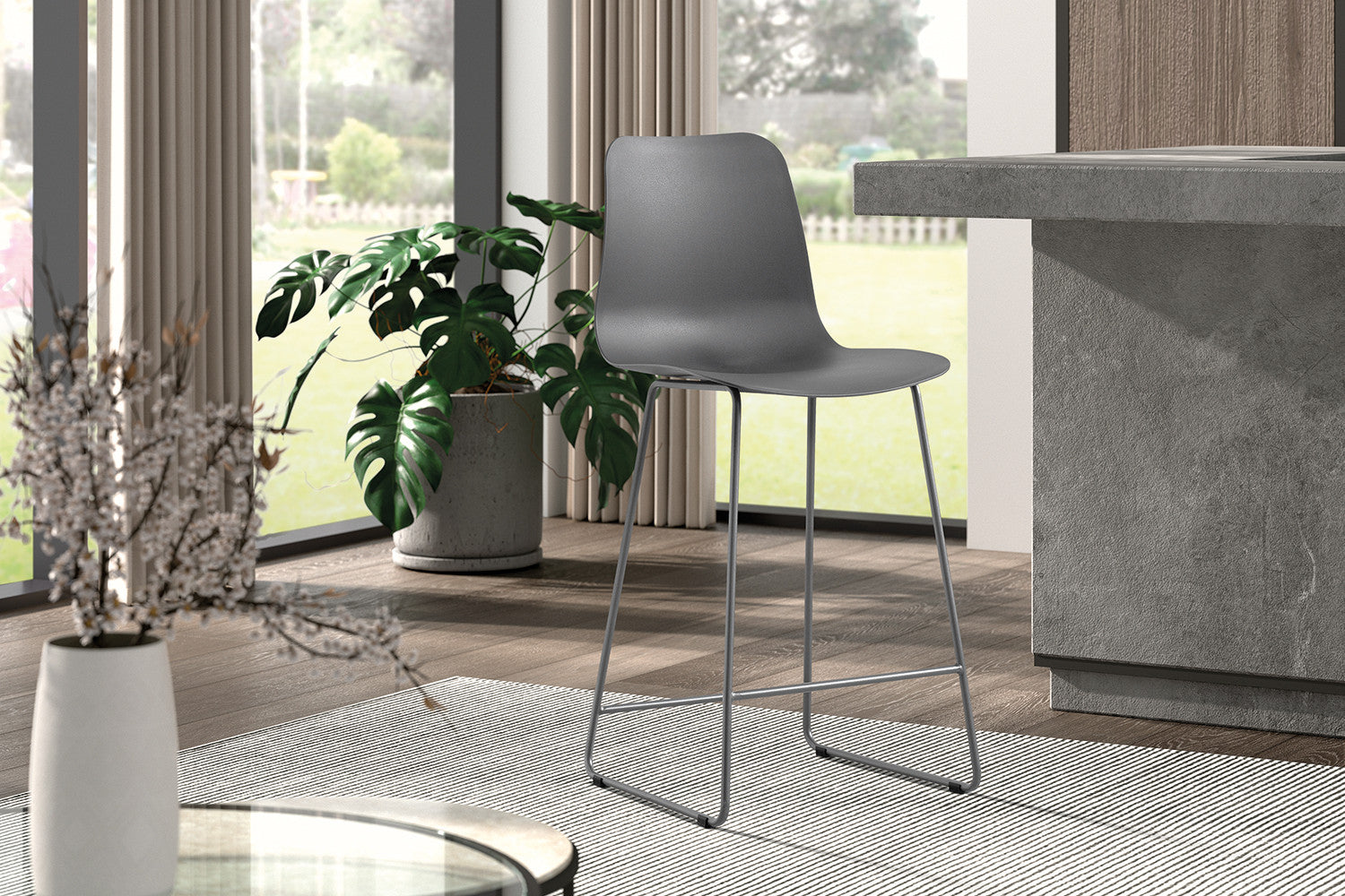 Baliestoel 'Marie' PP Grijs