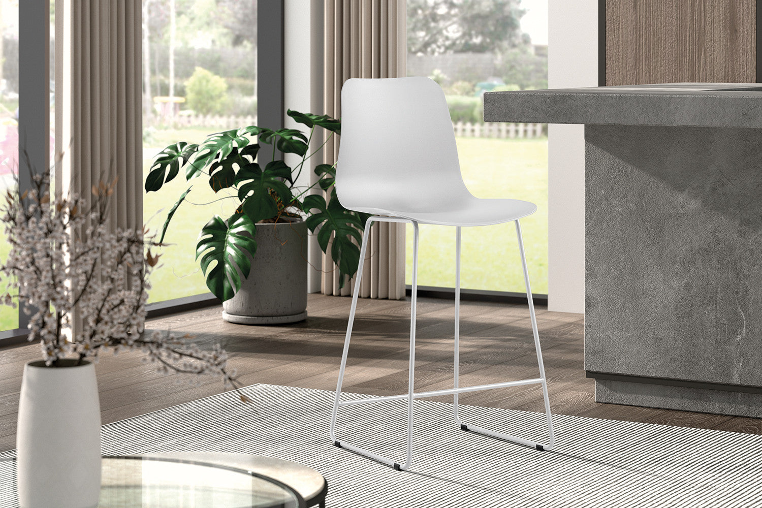 Baliestoel 'Marie' PP Wit