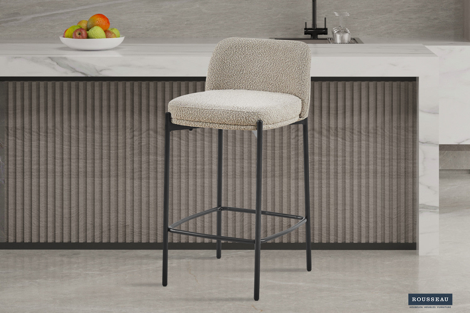 Counterstoel 'Ella' Stof Zand