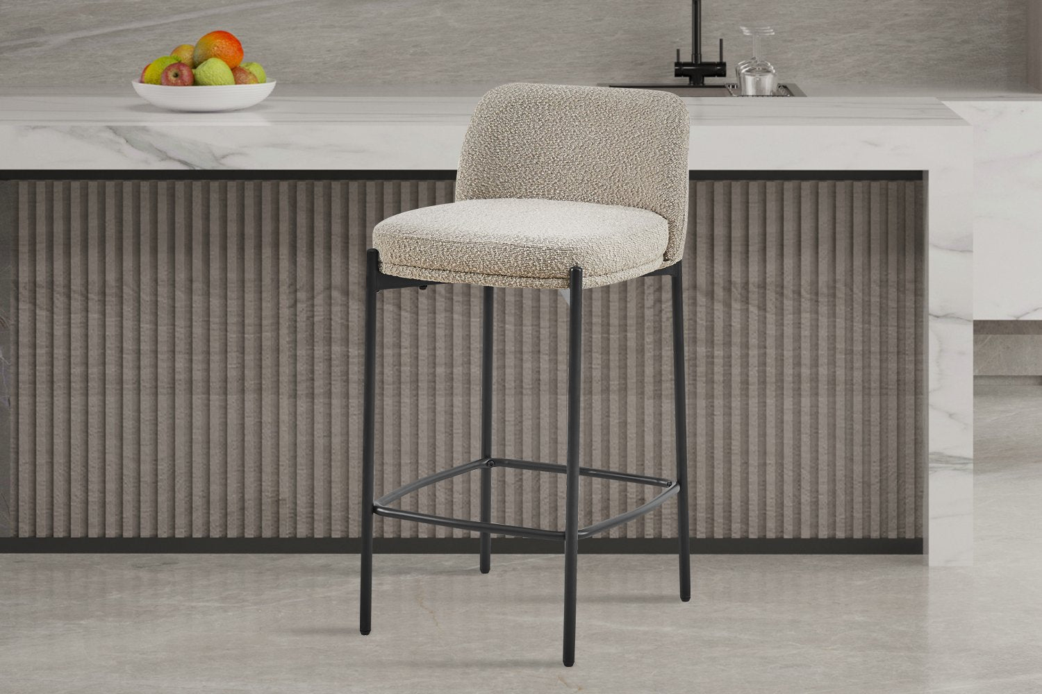 Counterstoel 'Ella' Stof Zand