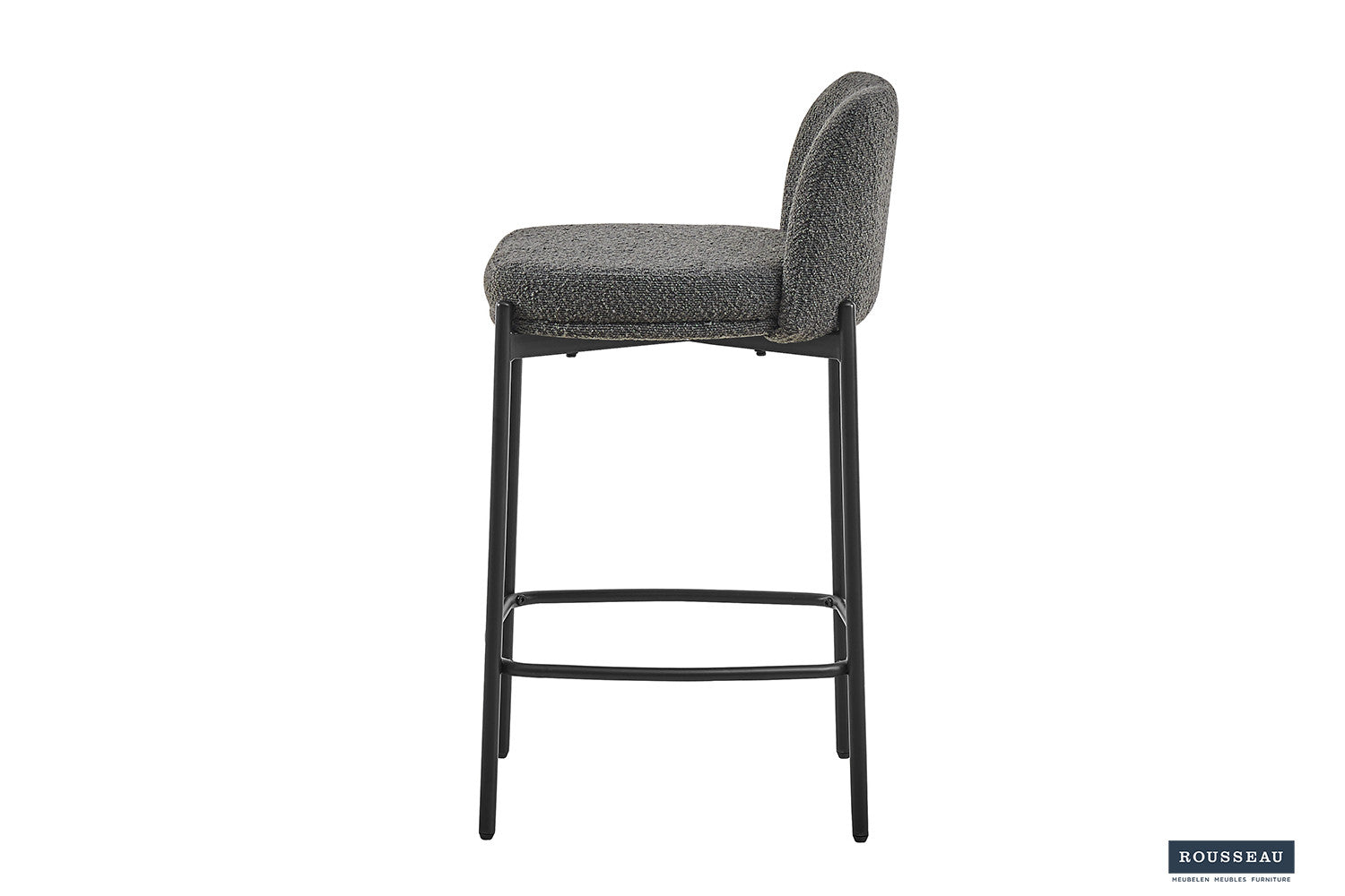 Counterstoel 'Ella' Stof Grijs