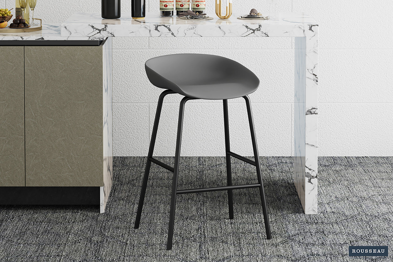 Baliestoel 'Anna' PP Grijs