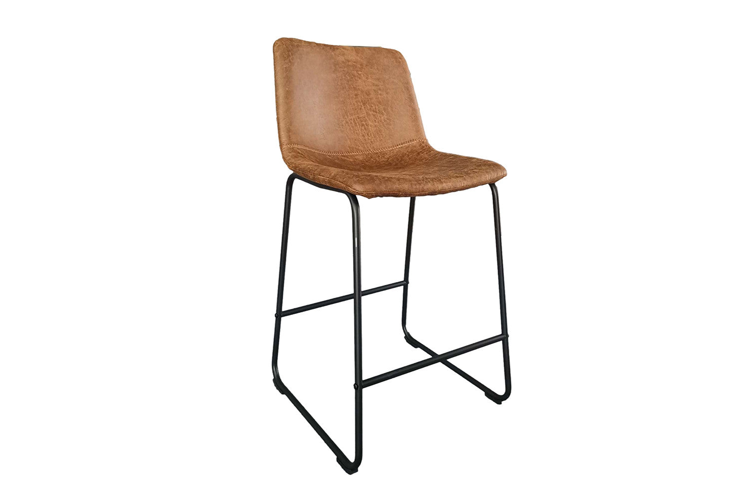 Counterstoel 'Mancia' PU Ote Topper 02 Cognac