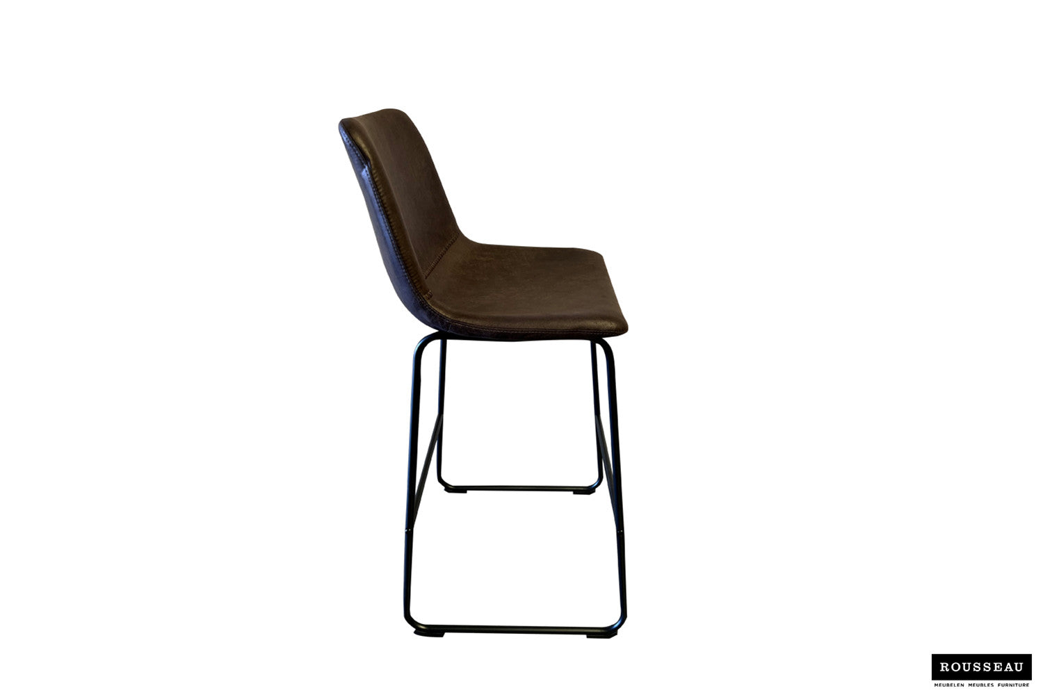 Barstoel 'Mancia' PU Ote Topper 05 Donkerbruin