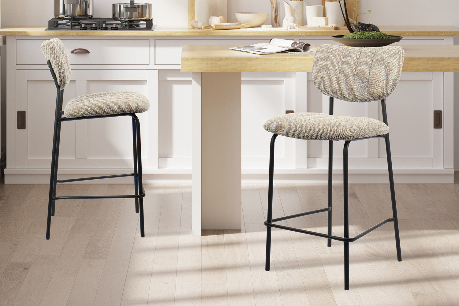 Counterstoel 'Antura' Stof Ote Lisa 170 Bruin