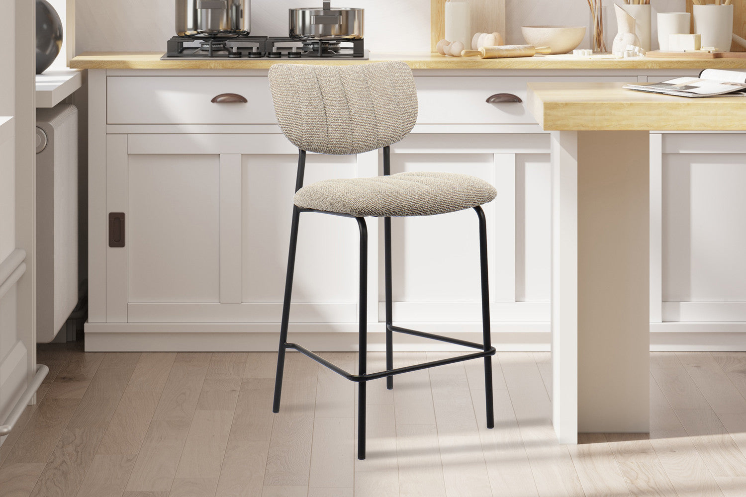 Counterstoel 'Antura' Stof Ote Lisa 170 Bruin