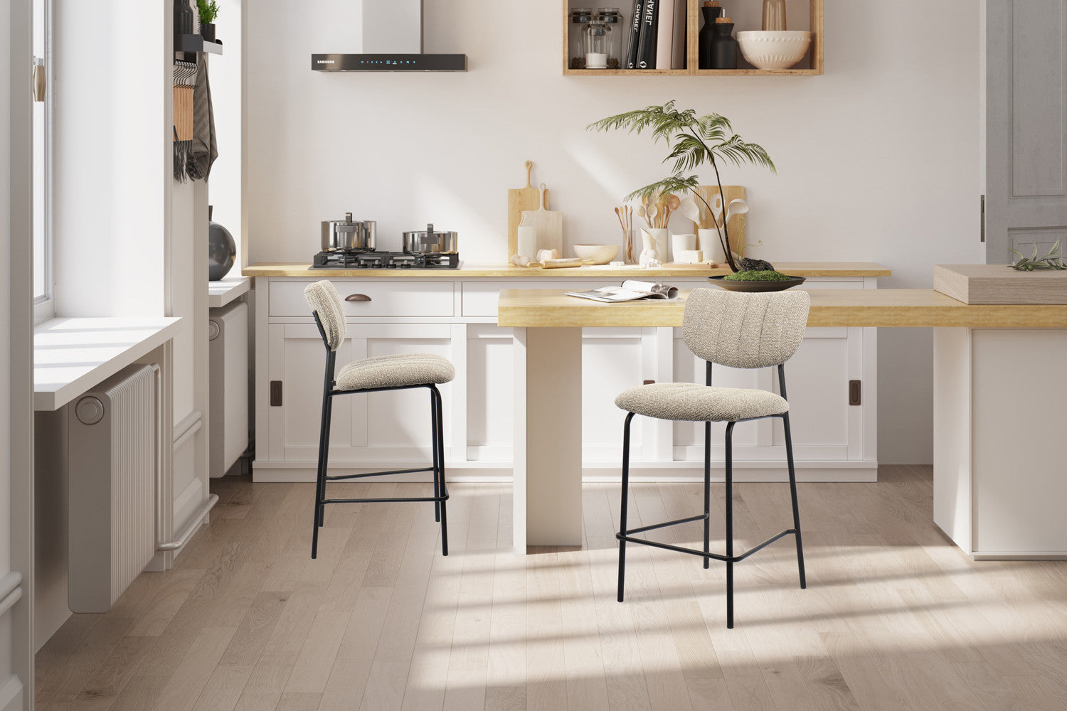 Counterstoel 'Antura' Stof Ote Lisa 170 Bruin