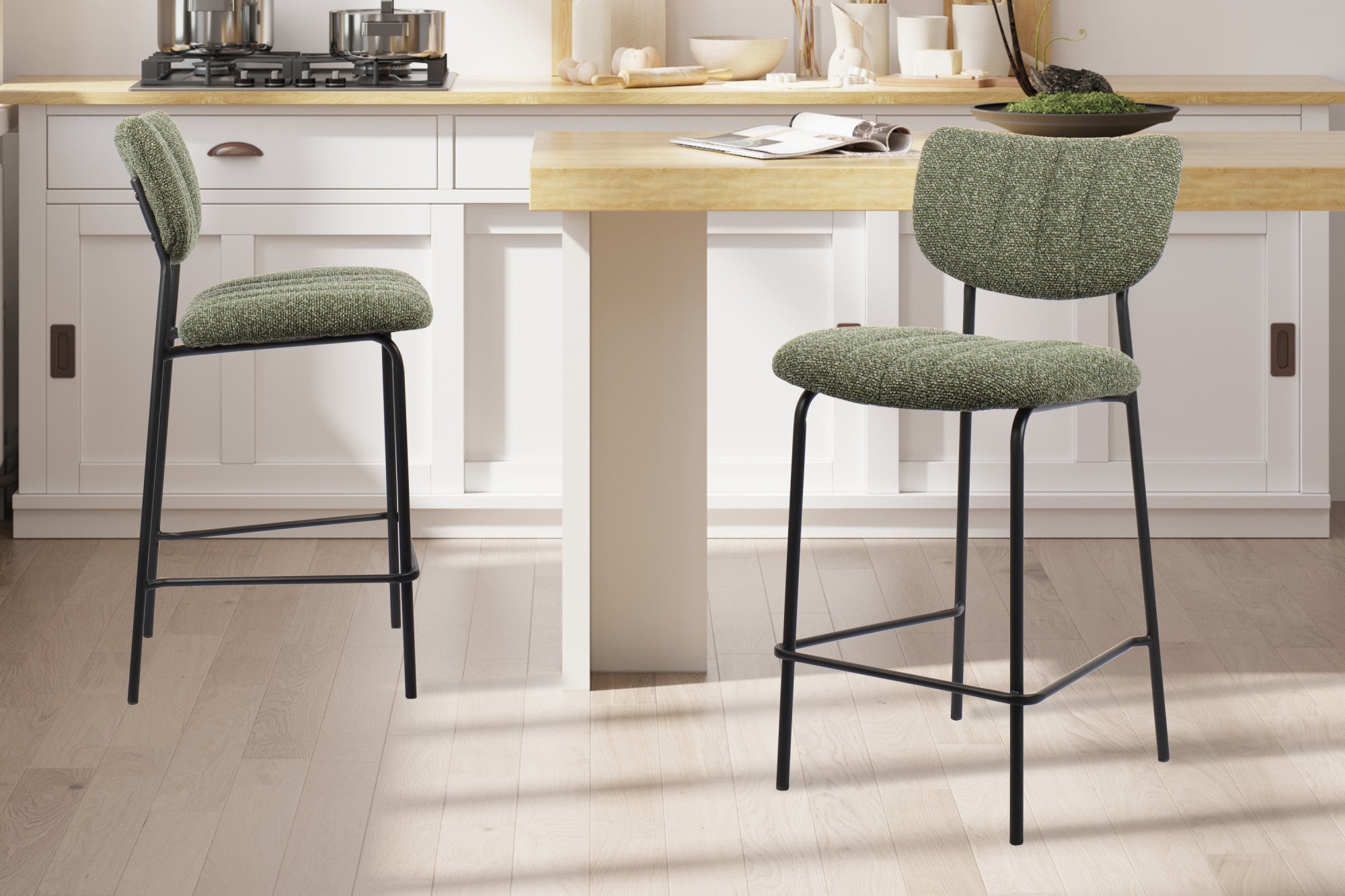 Counterstoel 'Antura' Stof Ote Lisa 356 Groen