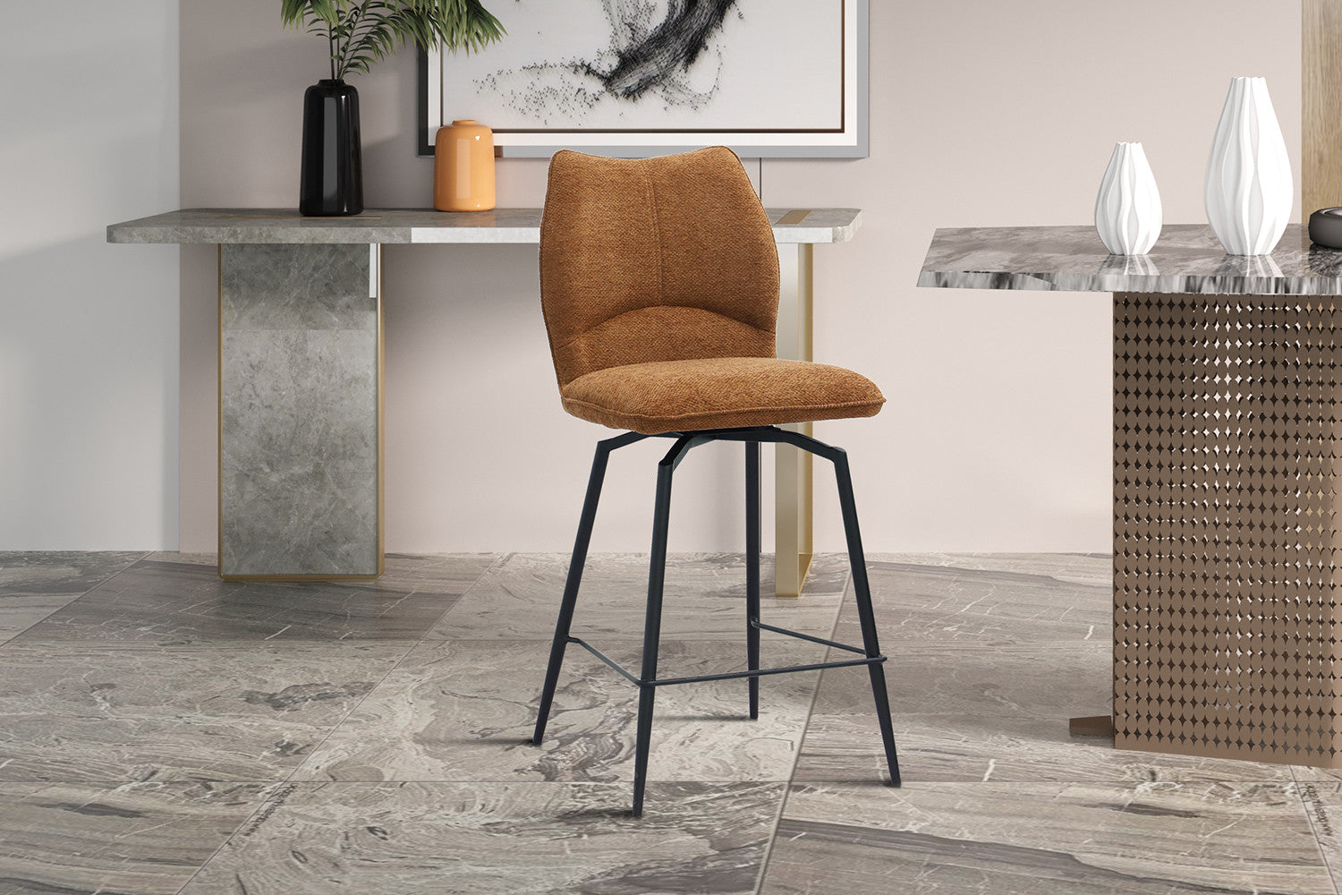 Baliestoel 'Lara' Stof Ote Sea 500 Draaibaar Roest