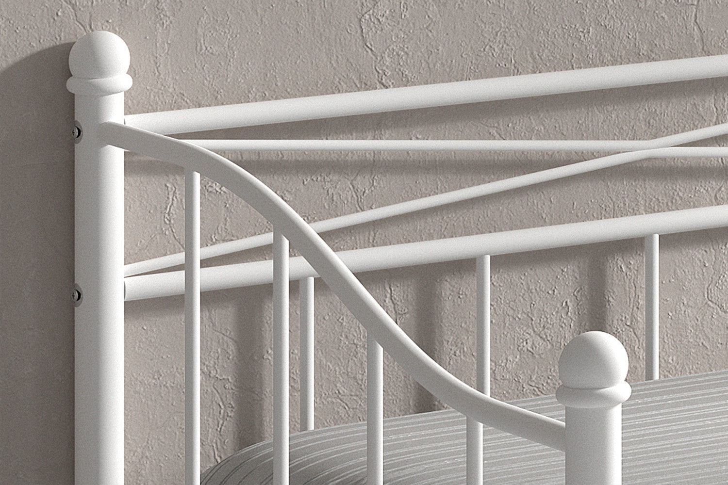 Bed 'Sablo' 90x200 met lattenbodem Wit