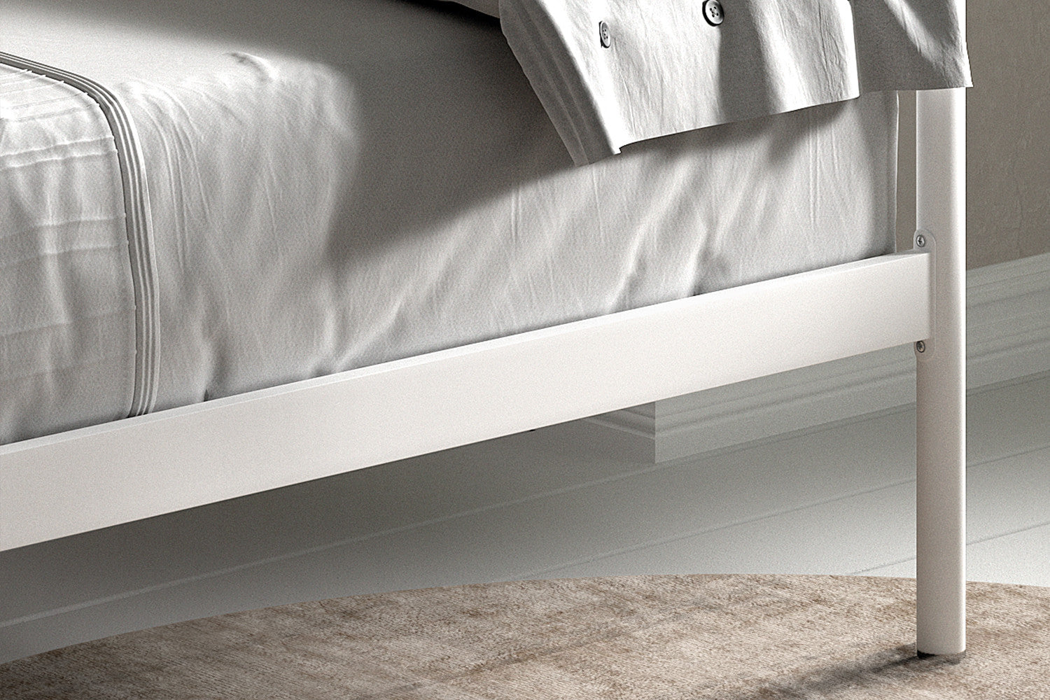 Bed 'Sablo' 90x200 met lattenbodem Wit