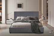 Bed 'Roma' 160x200 met lattenbodem Stof Grijs