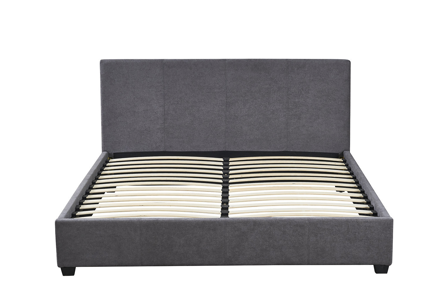 Bed 'Roma' 160x200 met lattenbodem Stof Grijs