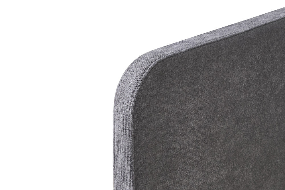 Bed 'Parma' 90x200 met lattenbodem Stof Grijs