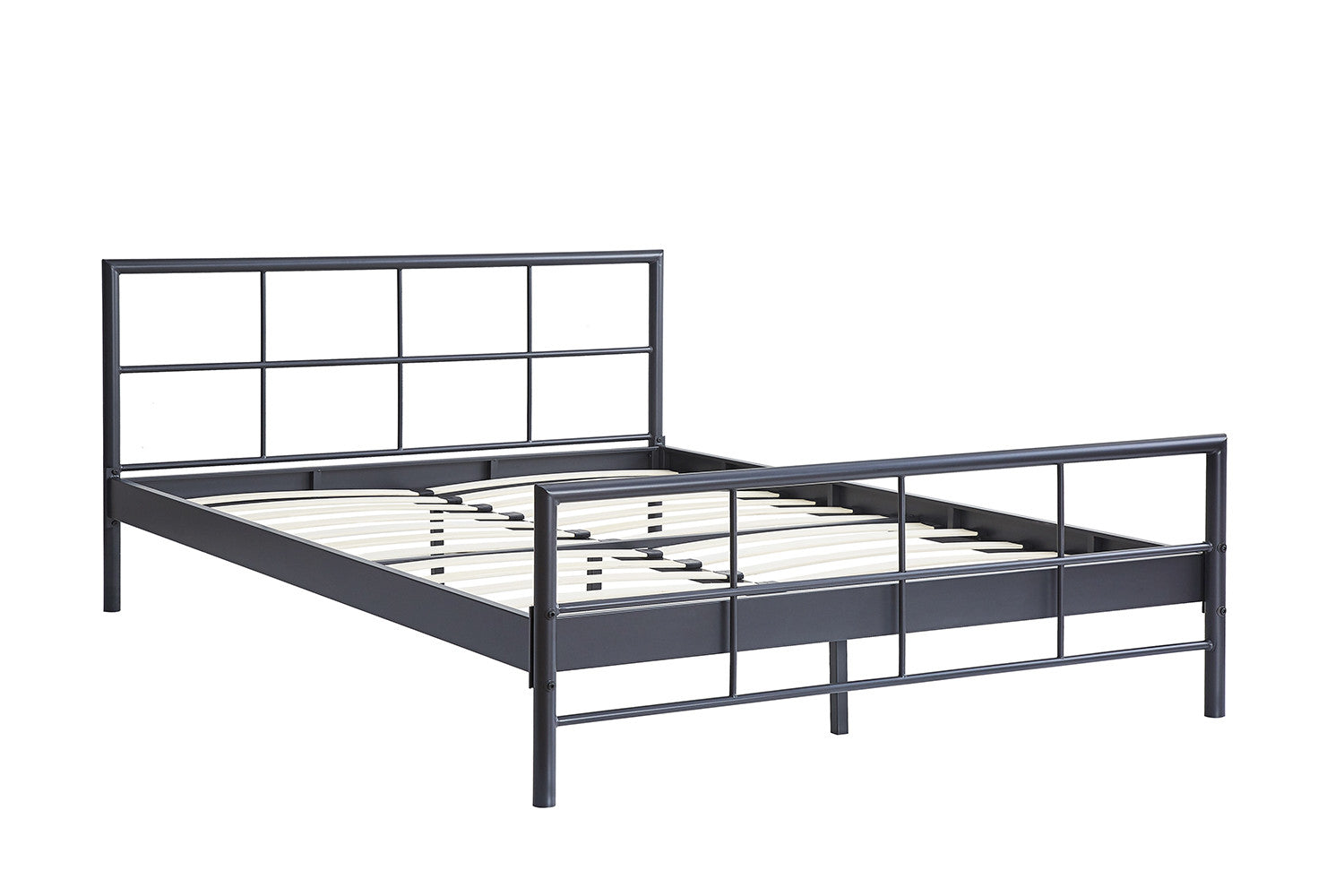 Bed 'Davy 160x200 Metaal Donkergrijs