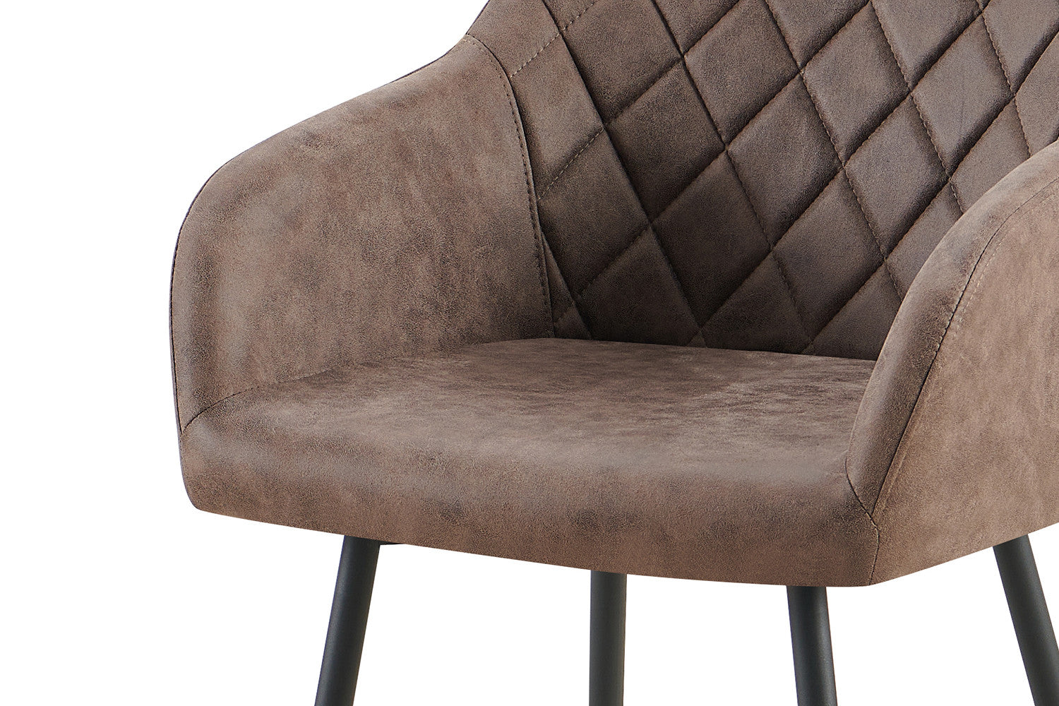 Stoel 'Peron' Microvezel PU Bruin