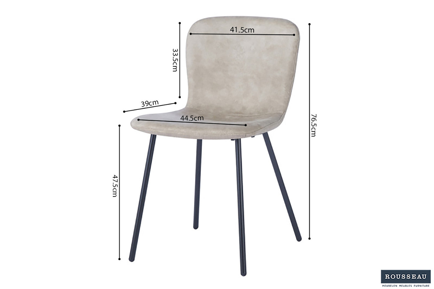 Stoel 'Susan' PU Beige