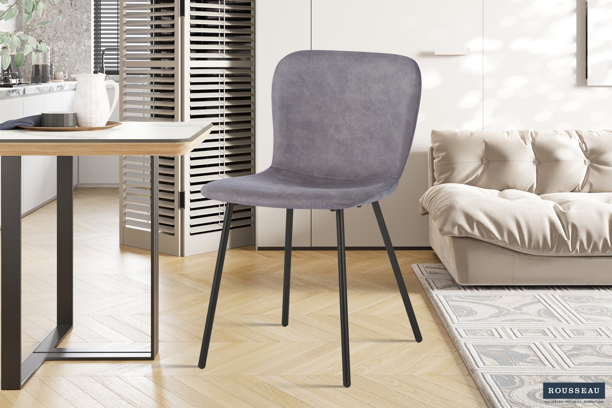 Stoel 'Susan' PU Taupe