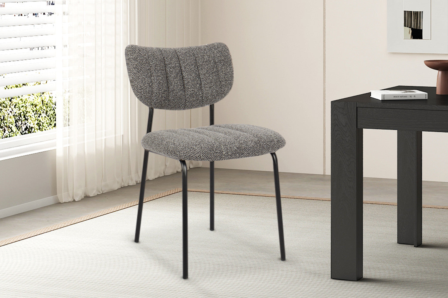 Stoel 'Antura' Stof Ote Lisa 456 Donkergrijs