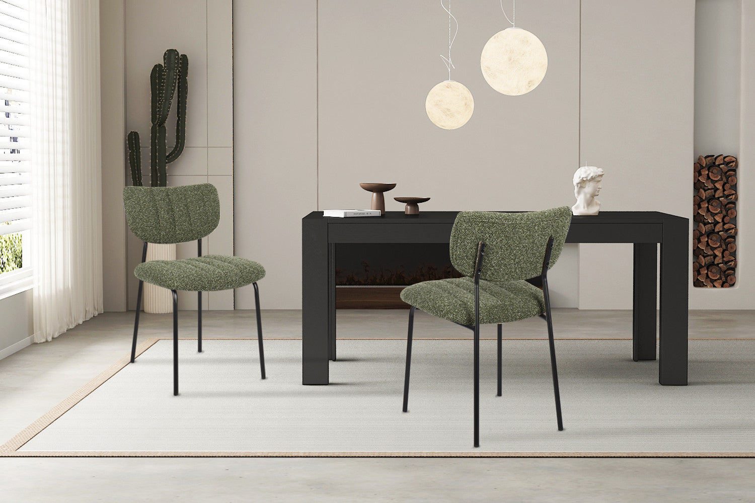 Stoel 'Antura' Stof Ote Lisa 356 Groen