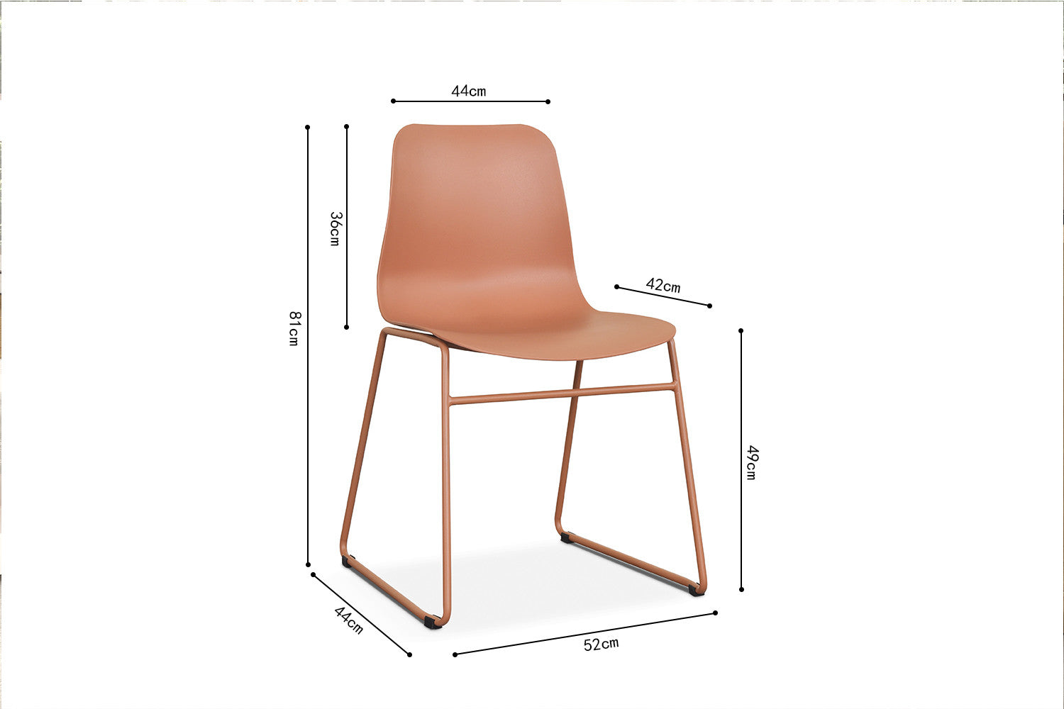 Stoel 'Marie' PP Terracotta