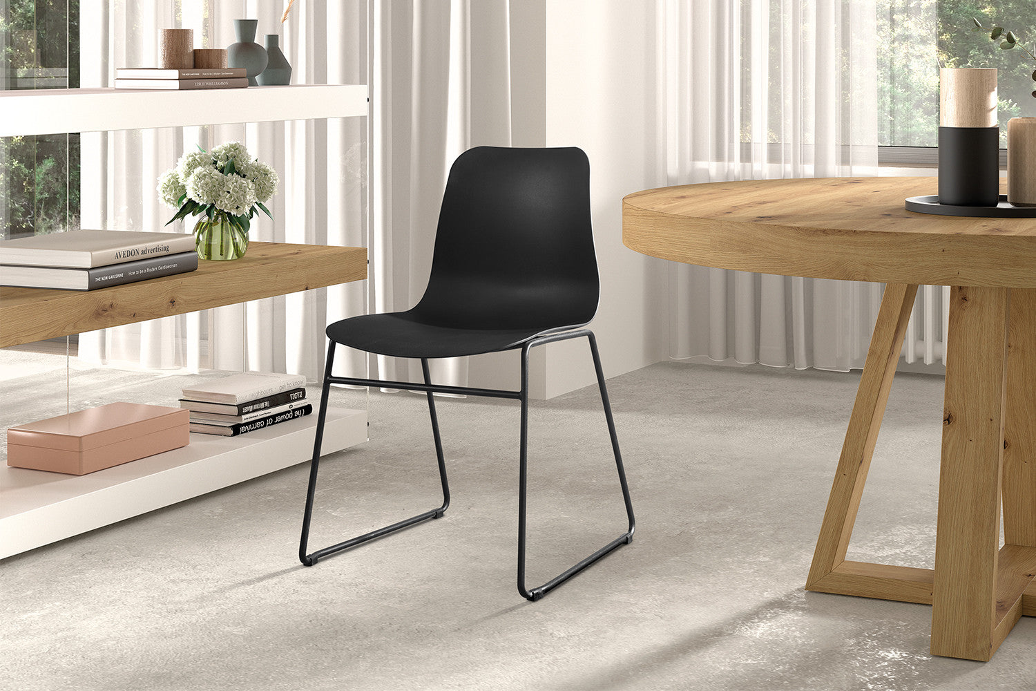 Stoel 'Marie' PP Zwart