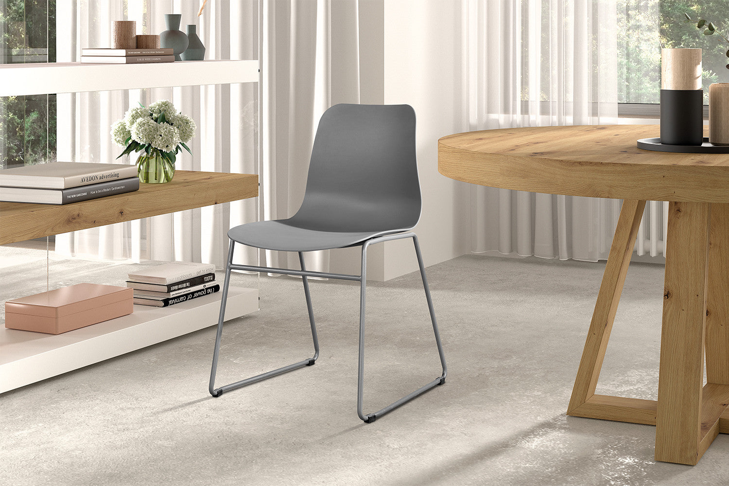 Stoel 'Marie' PP Grijs