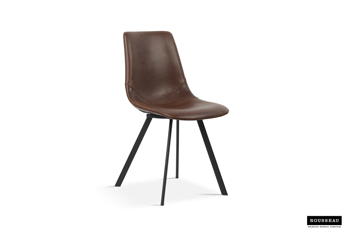 Stoel 'Oslo' PU Bruin