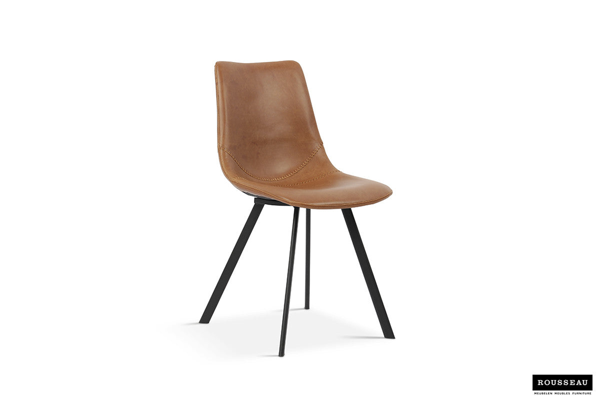 Stoel 'Oslo' PU Cognac