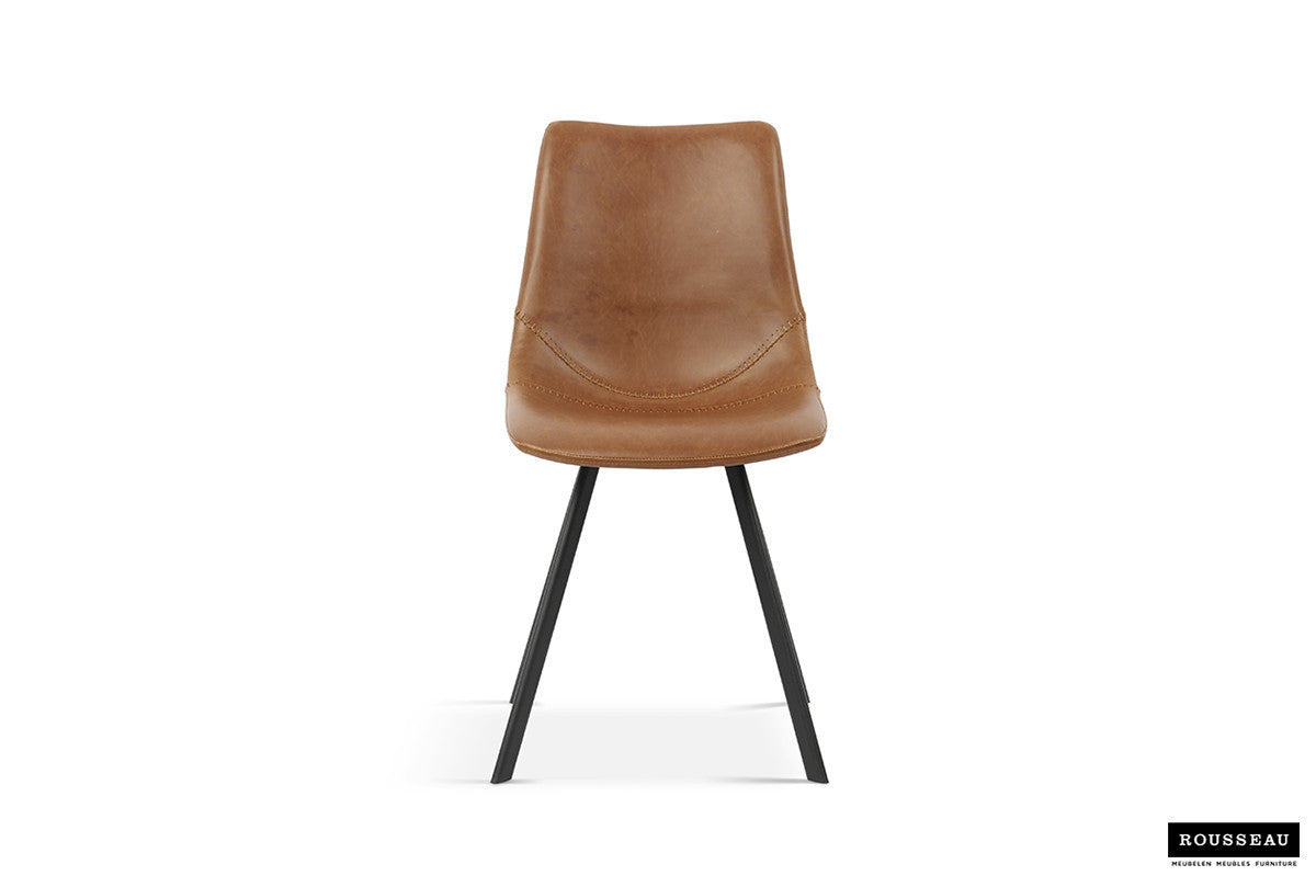 Stoel 'Oslo' PU Cognac