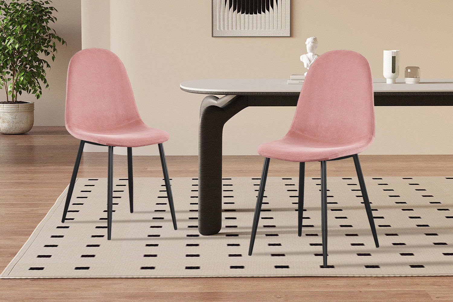 Stoel 'Boy' Fluweel Roze