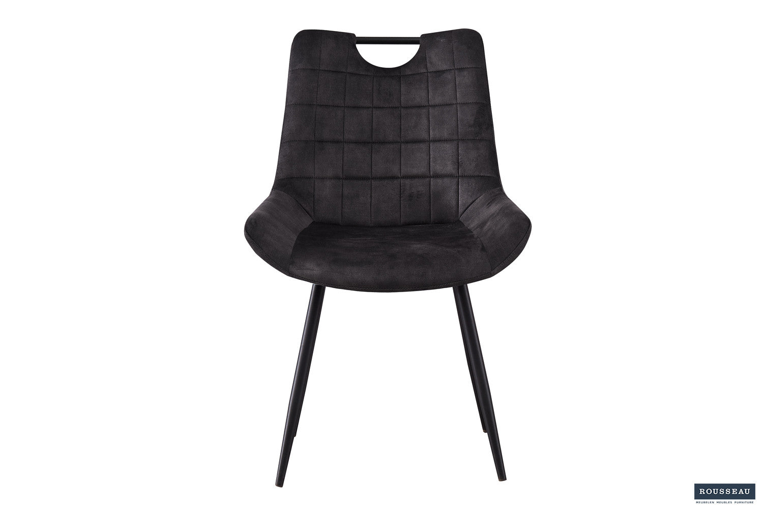 Stoel 'Nina' Fluweel Grijs