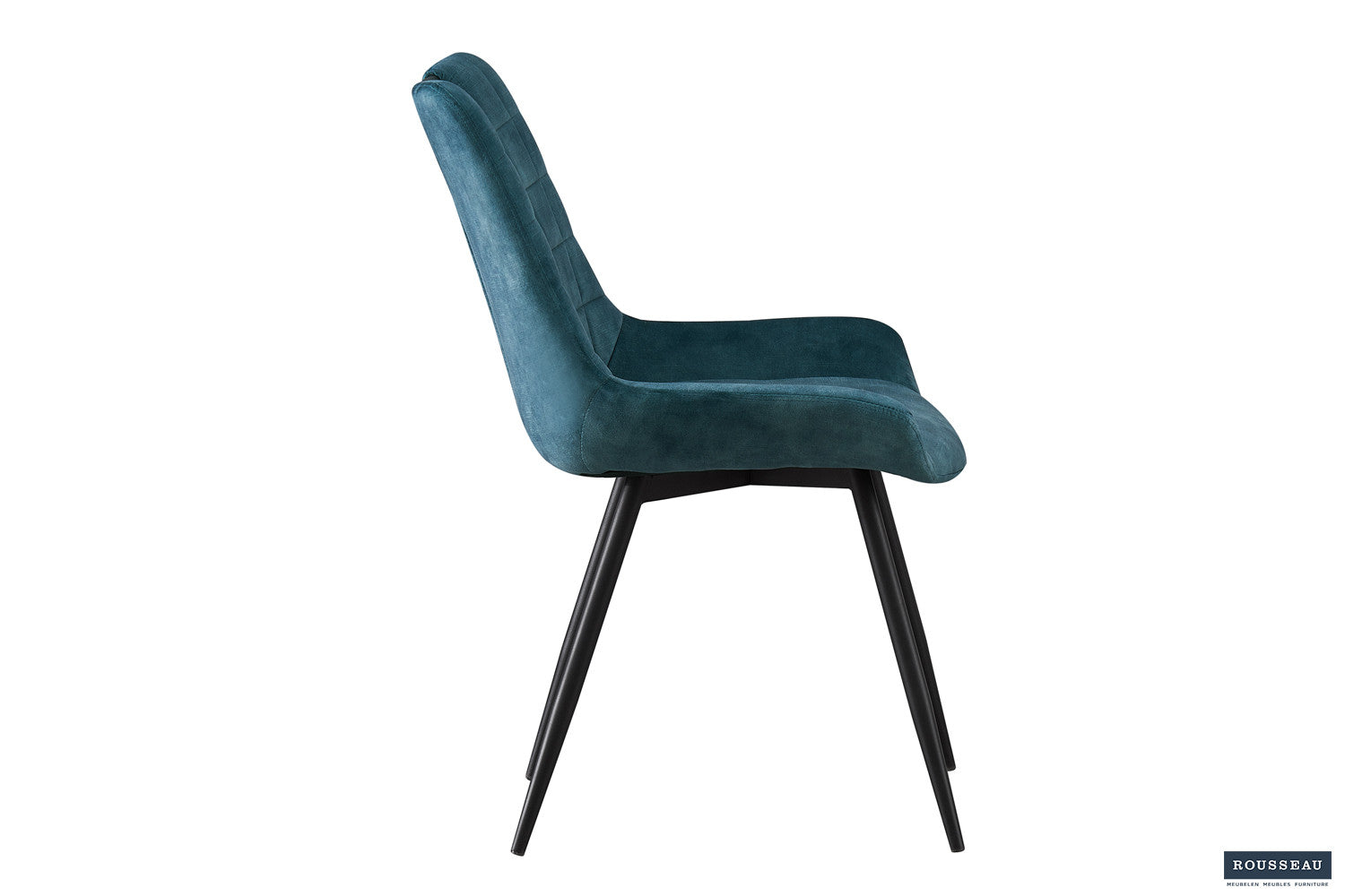 Stoel 'Nina' Fluweel Petrol