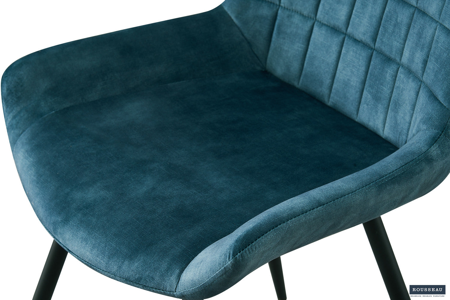 Stoel 'Nina' Fluweel Petrol