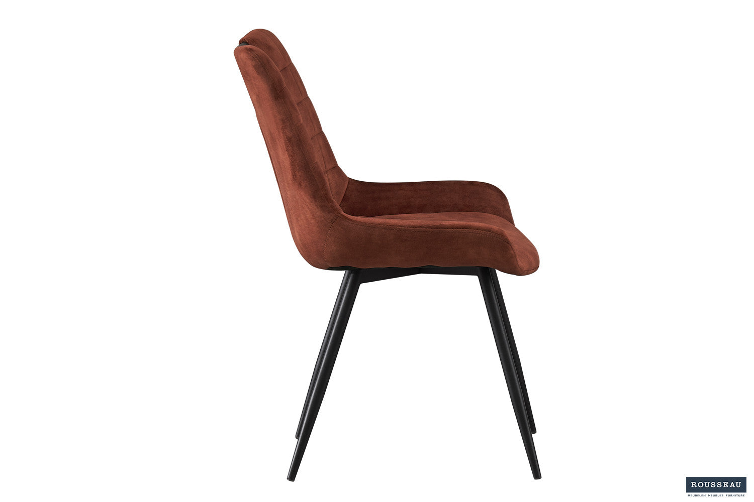 Stoel 'Nina' Fluweel Roest