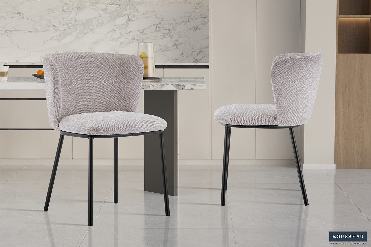 Stoel 'Arthur' Stof Ote Belfast 23 Beige