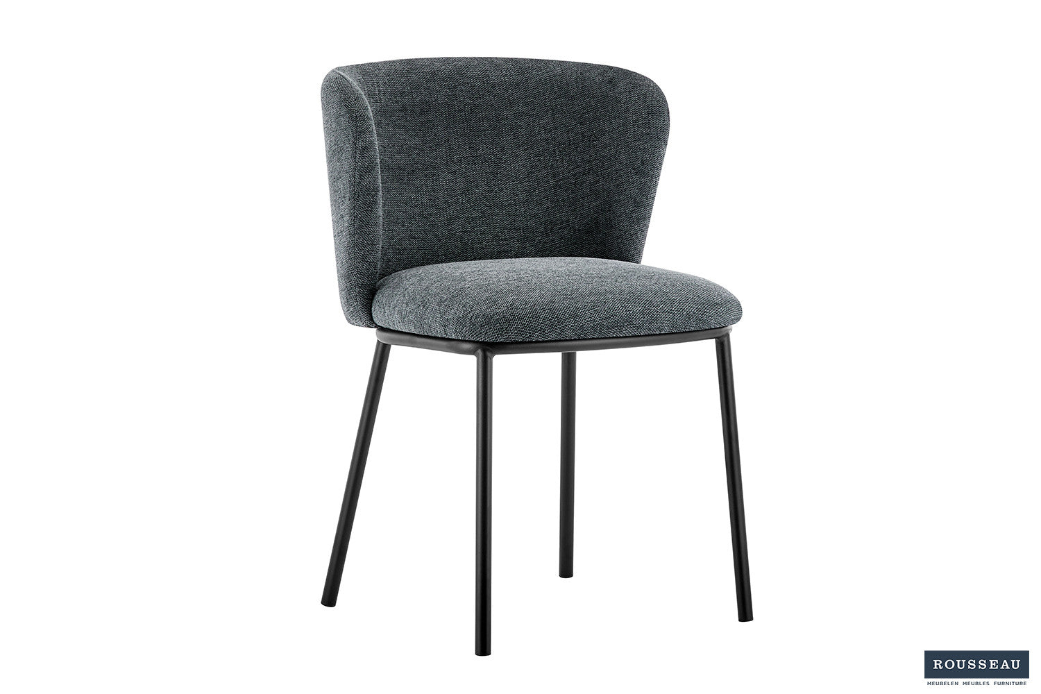 Stoel 'Arthur' Stof Ote Belfast 39 Donkergrijs