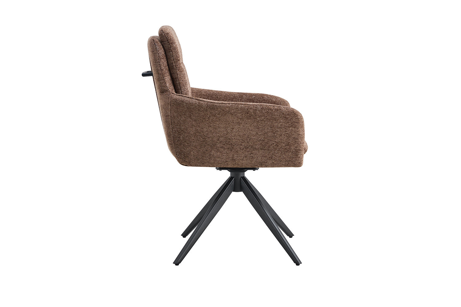 Stoel 'Lisold' Draaibaar tot 0 Stof Fabb Raven 45 Bruin