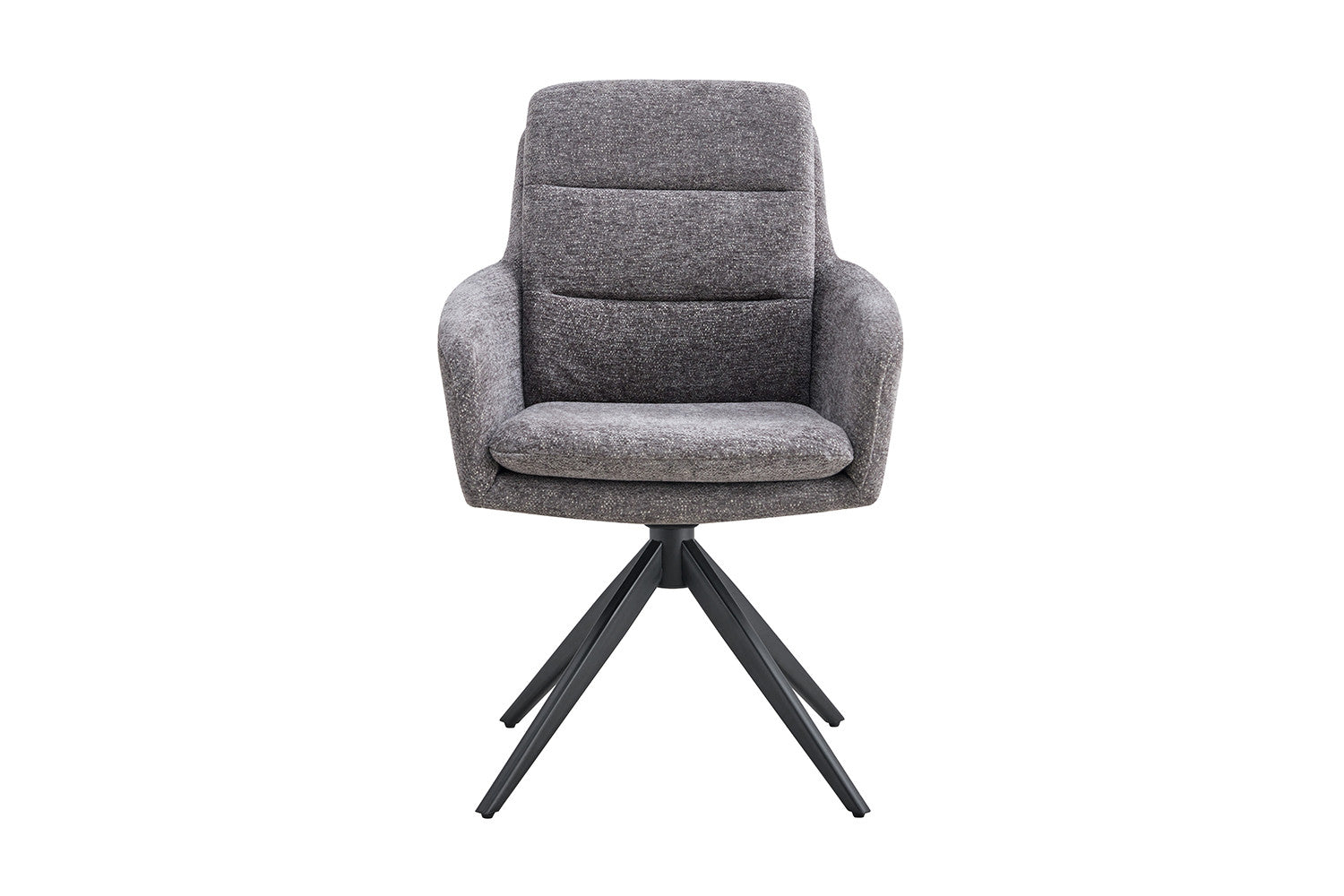 Stoel 'Lisold' Draaibaar tot 0 Stof Fabb Raven 13 Donkergrijs