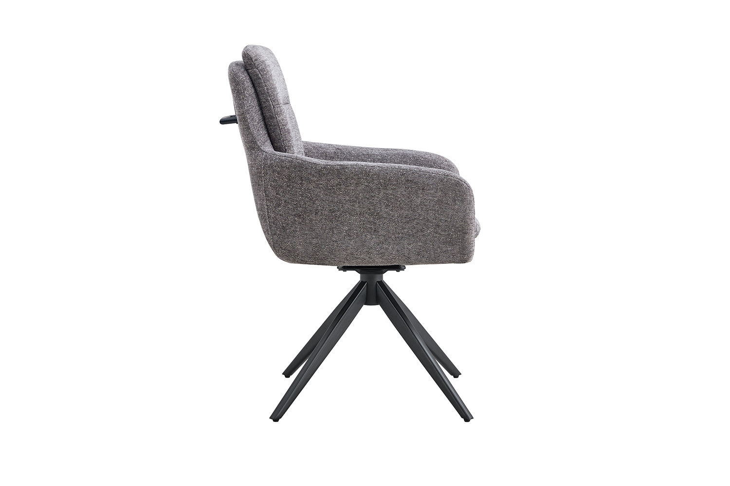 Stoel 'Lisold' Draaibaar tot 0 Stof Fabb Raven 13 Donkergrijs