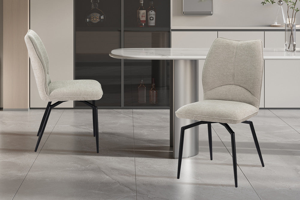 Stoel 'Lara' Draaibaar tot 0 Stof Ote Sea 140 Ecru