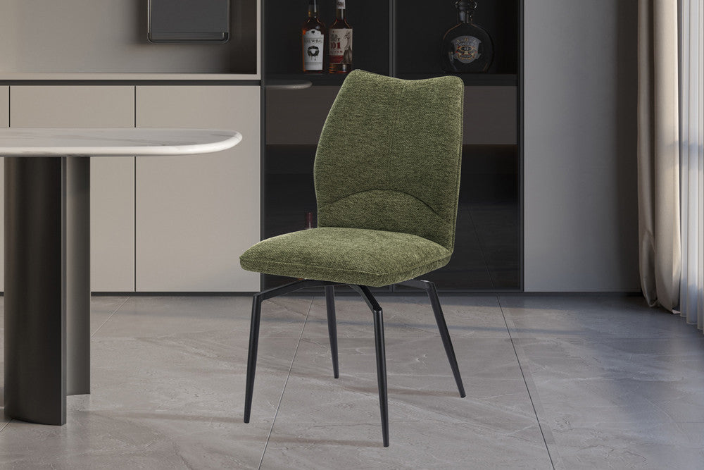 Stoel 'Lara' Draaibaar tot 0 Stof Ote Sea 360 Groen